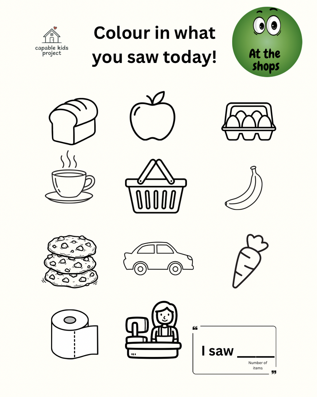 FREE Colour-in Scavenger Hunt