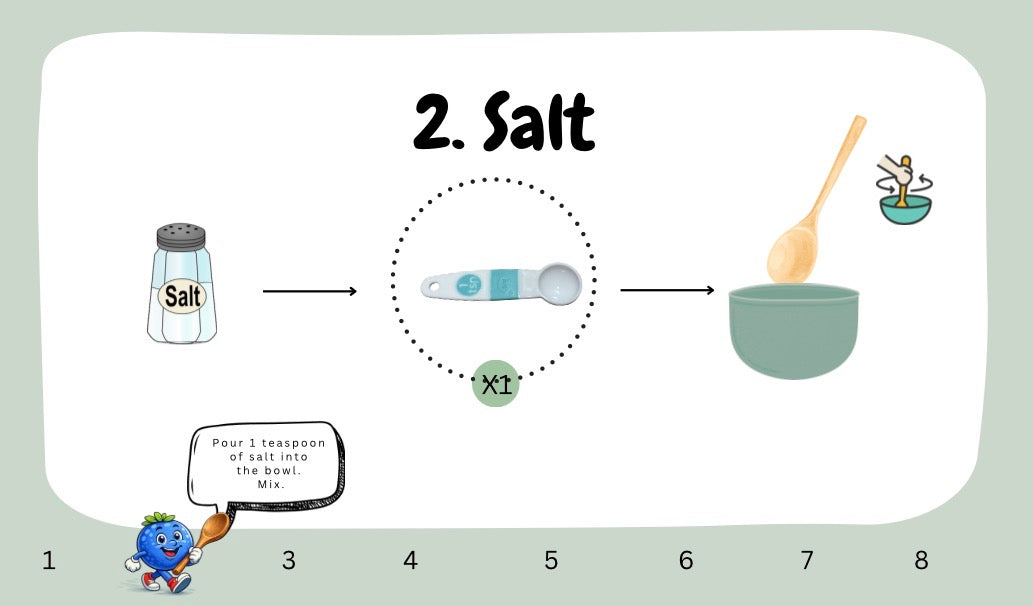 Homemade Crackers - kids visual recipe (Digital Download)