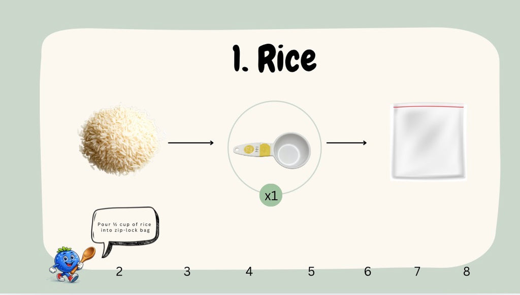 Rainbow Rice Visual Recipe