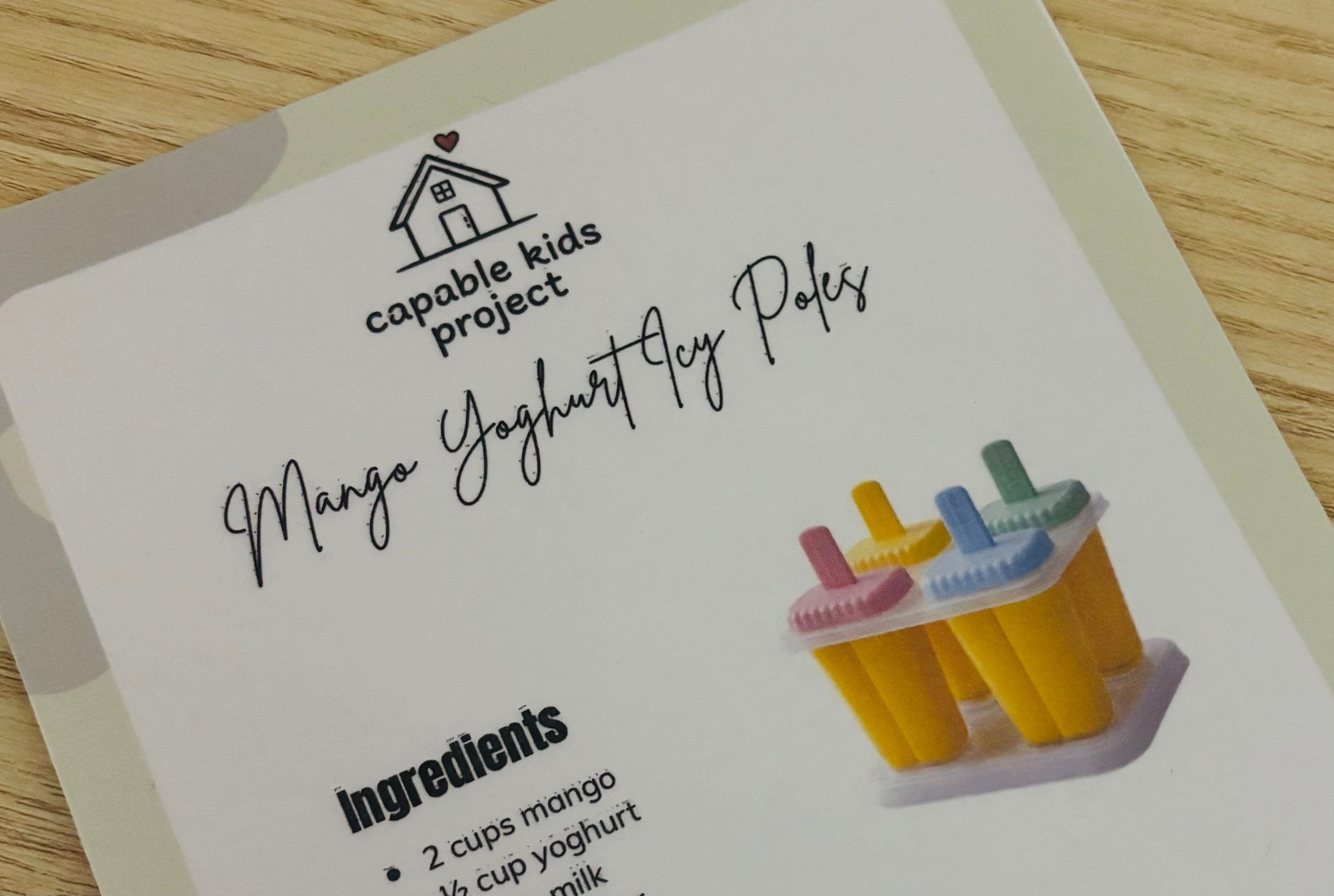 Readers Recipe - Mango Yoghurt Icy-Poles