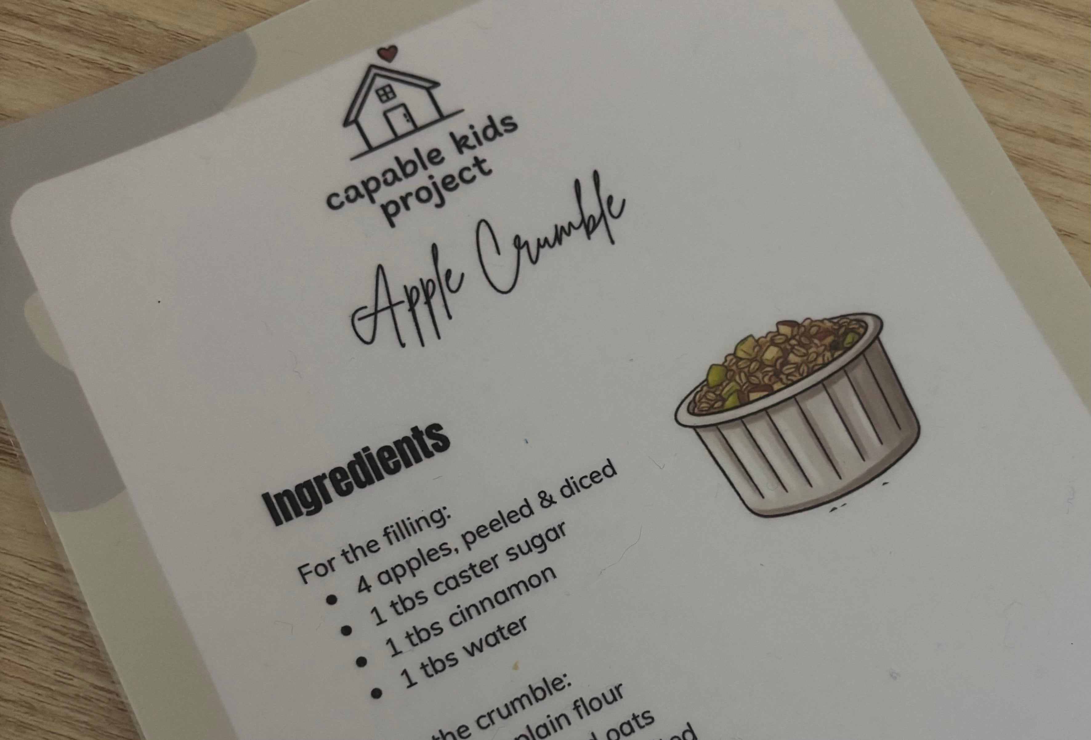 Readers Recipe - Apple Crumble